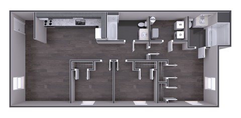 A bathroom with a walk-in shower and a toilet.